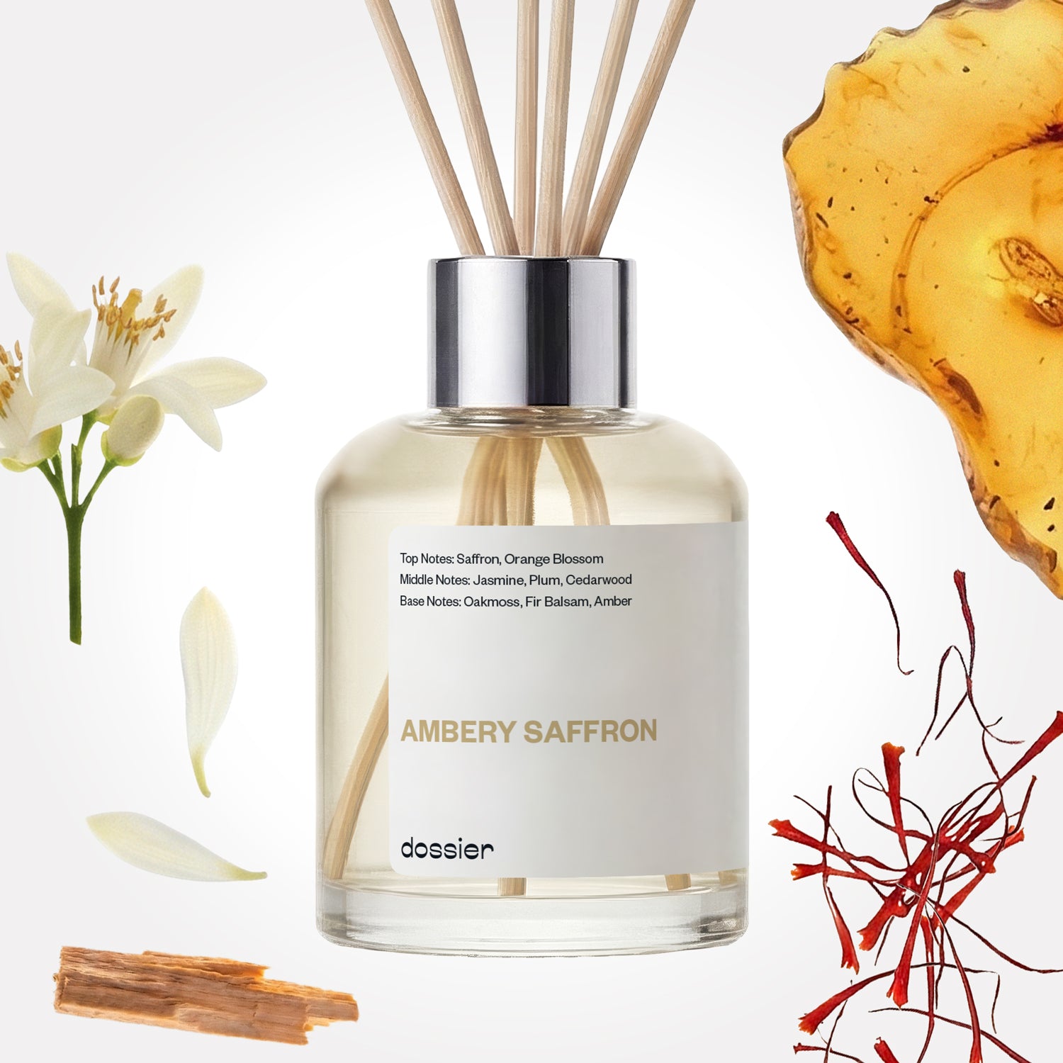 Baccarat Rouge 540 Dupe Perfume inspired by MFK: Ambery Saffron Room Diffuser