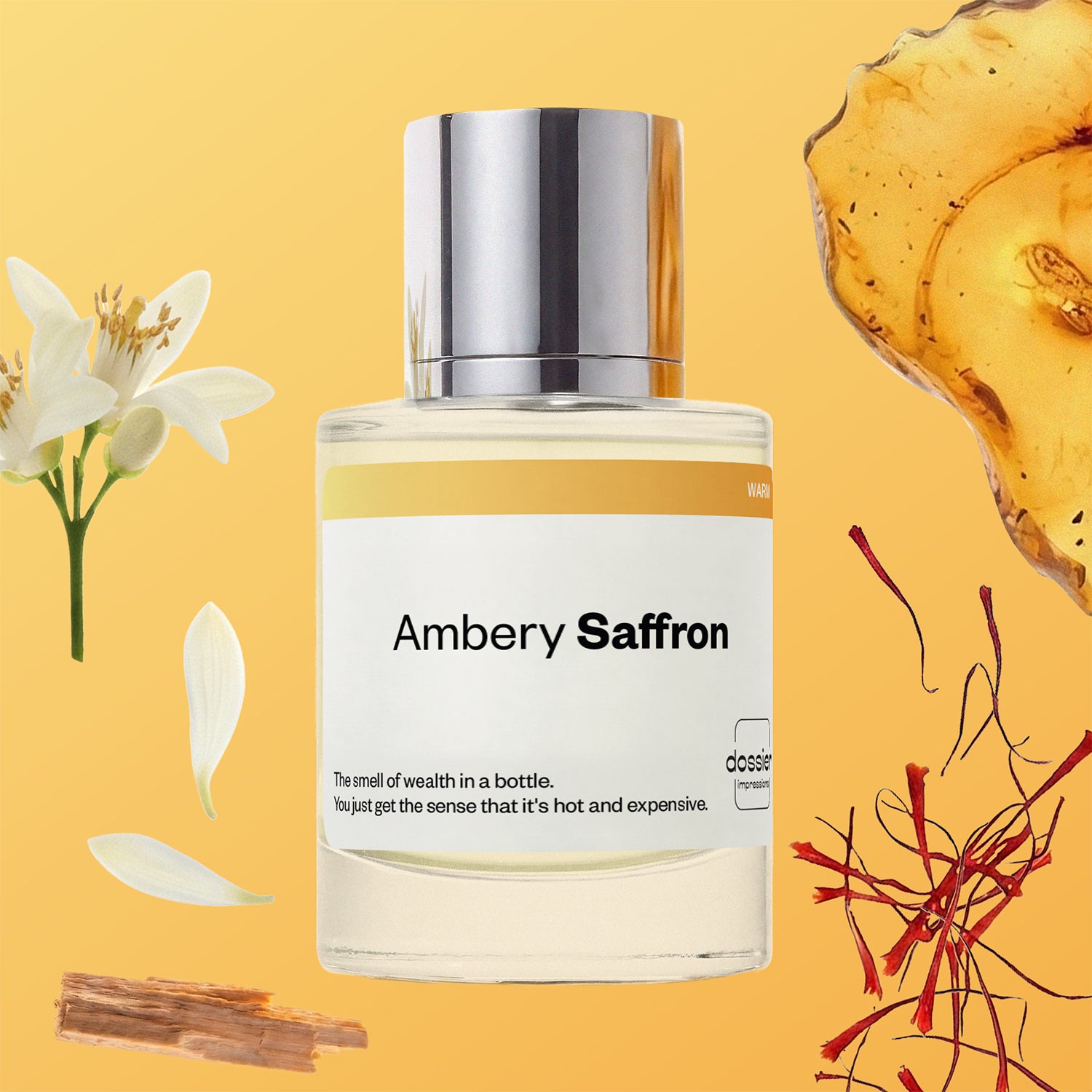 Baccarat Rouge 540 Dupe Perfume inspired by MFK : Ambery Saffron - Dossier Perfumes - Image 2