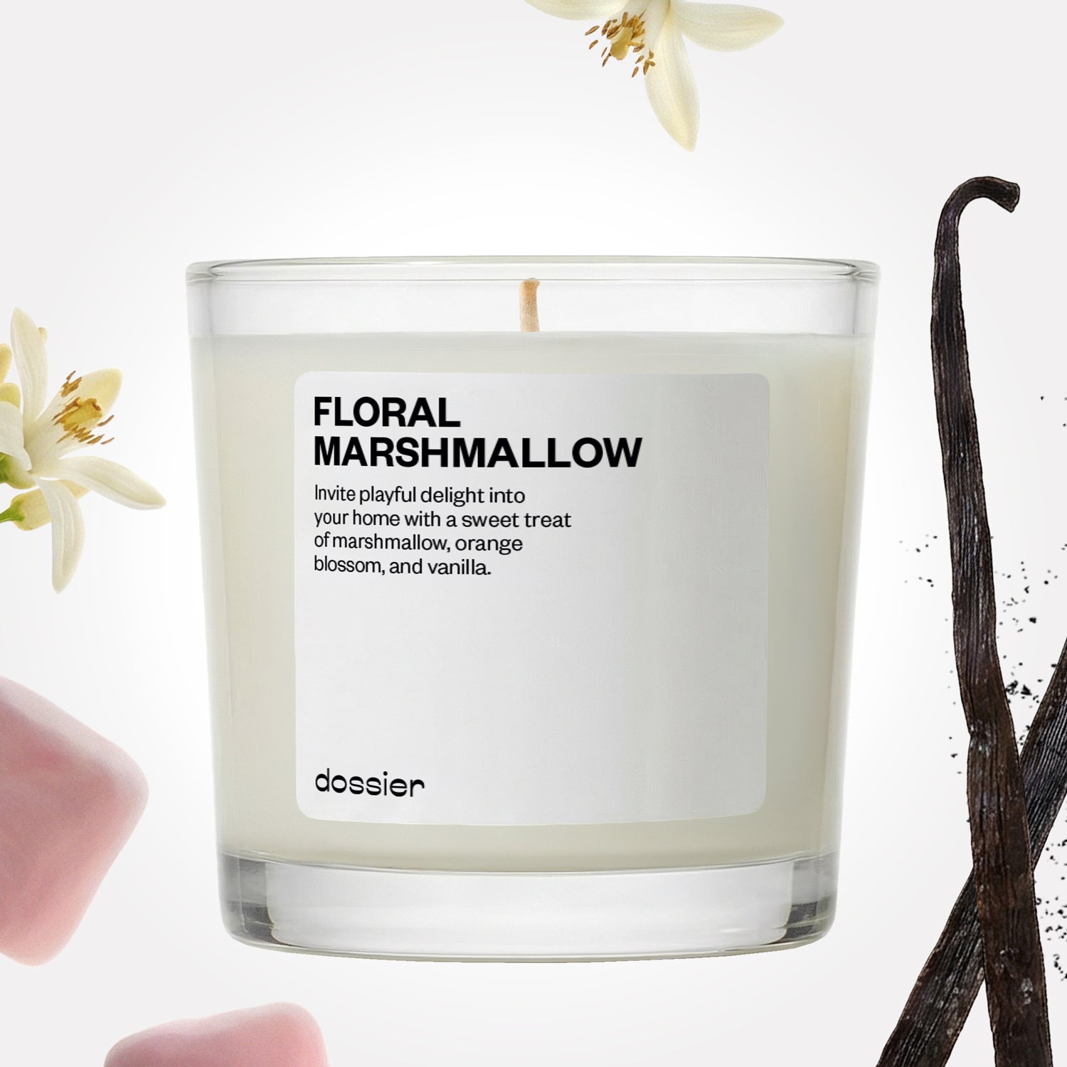 Inspired By kilian candle Floral Marshmallow Candle - Dossier